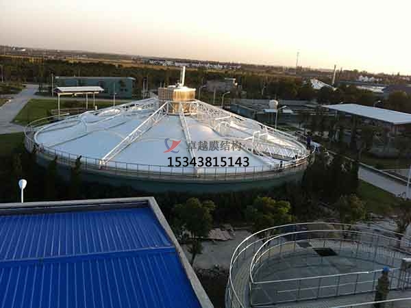 十堰市污水池反封閉罩棚設(shè)計施工、案例圖片 ?