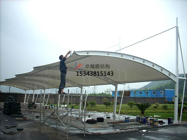 鉛山膜結(jié)構【充電站雨棚】停車棚設計安裝